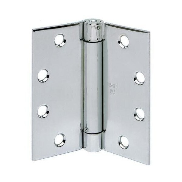 Best Hinges 3-1/2in x 3-1/2in Spring Hinge # 420750 Satin Chrome Finish 2060R31226D - main